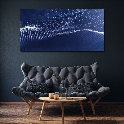 Tablou canvas Unde de lumină albastră