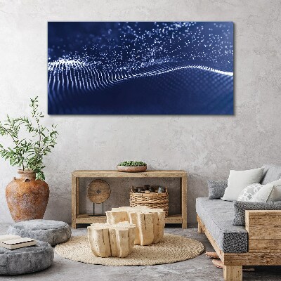 Tablou canvas Unde de lumină albastră