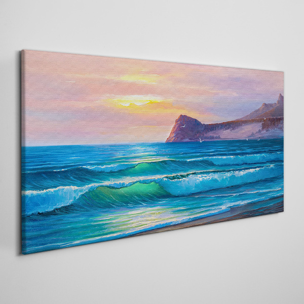 Tablou canvas O dimineață liniștită lângă ocean