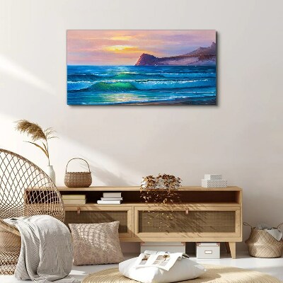 Tablou canvas O dimineață liniștită lângă ocean