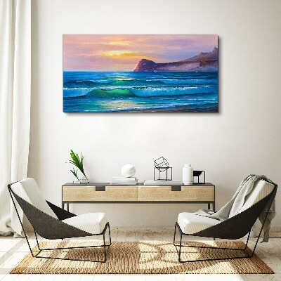 Tablou canvas O dimineață liniștită lângă ocean