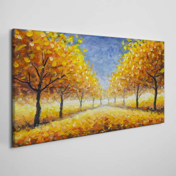 Tablou canvas Bulevardul de aur în aură de toamnă