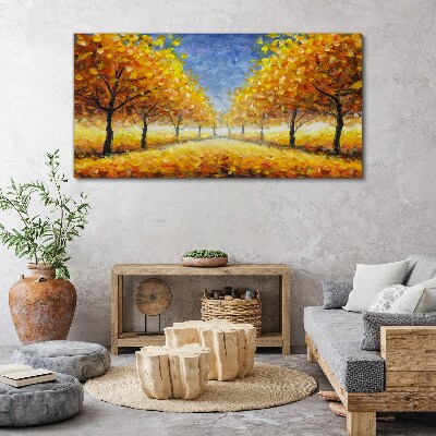 Tablou canvas Bulevardul de aur în aură de toamnă
