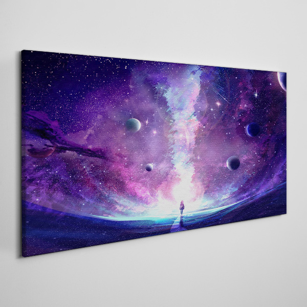 Tablou canvas O călătorie în spațiu prin galaxie