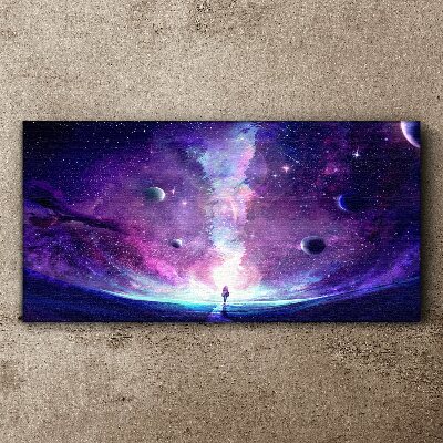 Tablou canvas O călătorie în spațiu prin galaxie