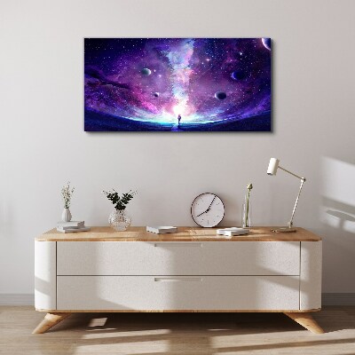 Tablou canvas O călătorie în spațiu prin galaxie