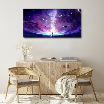Tablou canvas O călătorie în spațiu prin galaxie