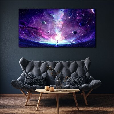 Tablou canvas O călătorie în spațiu prin galaxie