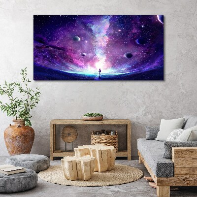 Tablou canvas O călătorie în spațiu prin galaxie