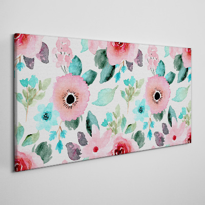 Tablou canvas Model floral in nuante delicate