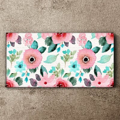 Tablou canvas Model floral in nuante delicate