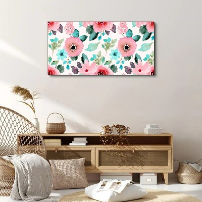 Tablou canvas Model floral in nuante delicate