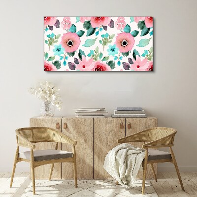 Tablou canvas Model floral in nuante delicate