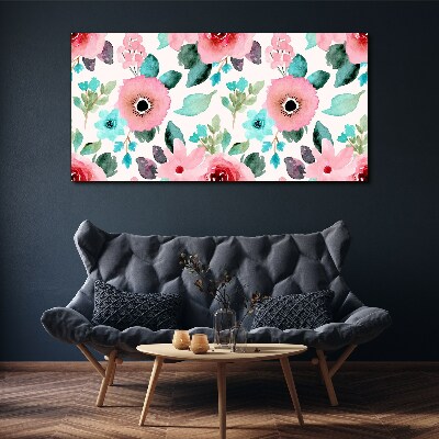 Tablou canvas Model floral in nuante delicate