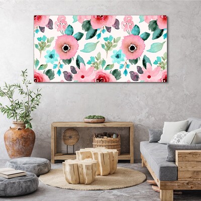 Tablou canvas Model floral in nuante delicate