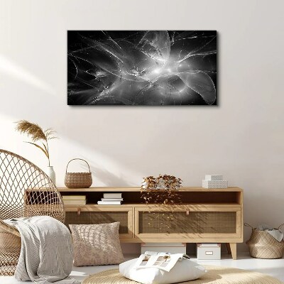 Tablou canvas Abstracții futuriste în monocrom