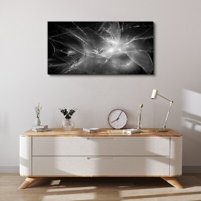 Tablou canvas Abstracții futuriste în monocrom