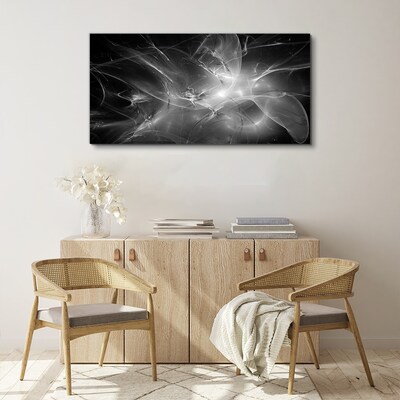 Tablou canvas Abstracții futuriste în monocrom