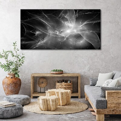 Tablou canvas Abstracții futuriste în monocrom