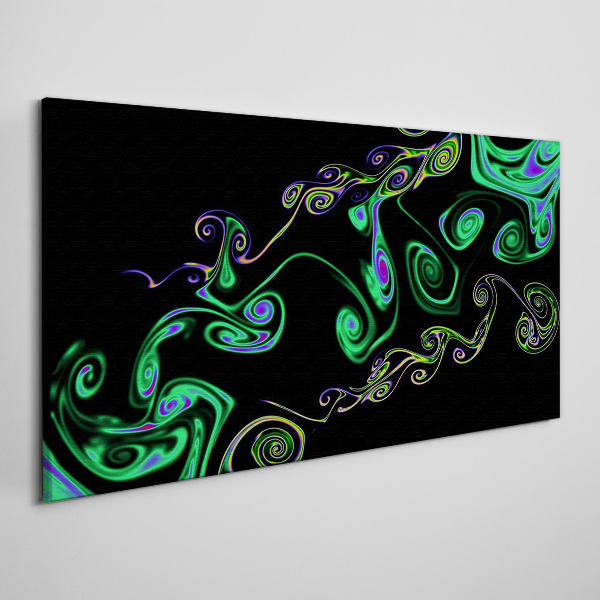 Tablou canvas Valuri de spirale colorate
