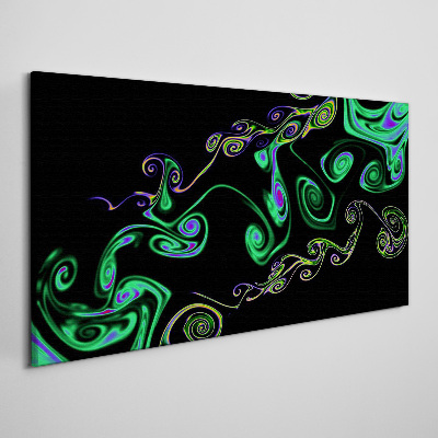 Tablou canvas Valuri de spirale colorate
