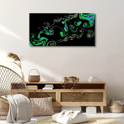 Tablou canvas Valuri de spirale colorate