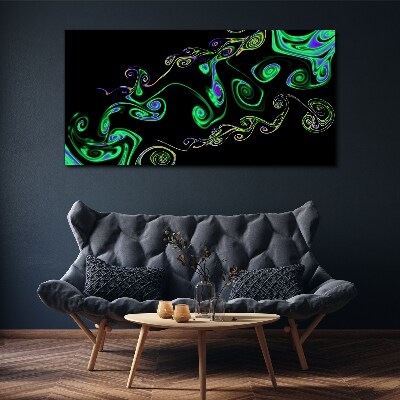 Tablou canvas Valuri de spirale colorate