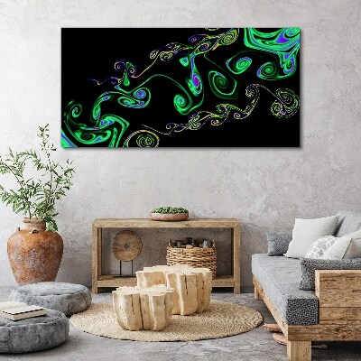 Tablou canvas Valuri de spirale colorate