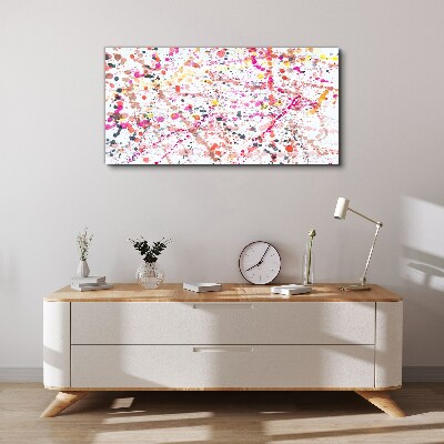 Tablou canvas Pete colorate pe un fundal alb