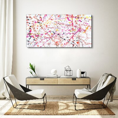 Tablou canvas Pete colorate pe un fundal alb