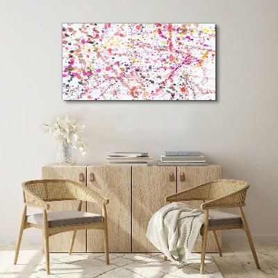 Tablou canvas Pete colorate pe un fundal alb