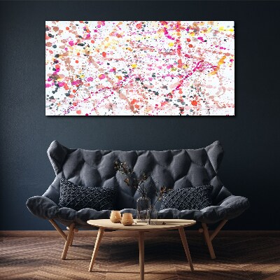 Tablou canvas Pete colorate pe un fundal alb