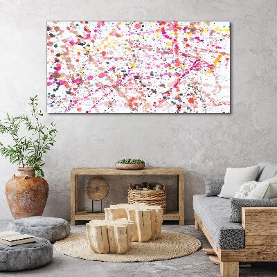 Tablou canvas Pete colorate pe un fundal alb