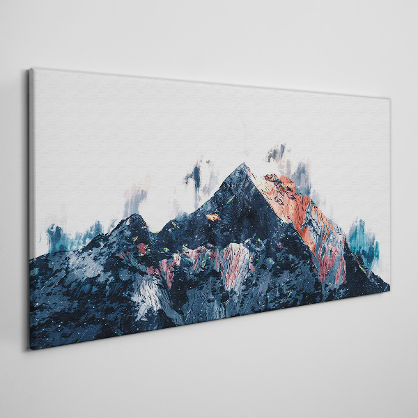 Tablou canvas Panoramă montană în formă abstractă