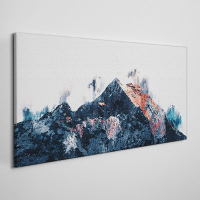 Tablou canvas Panoramă montană în formă abstractă