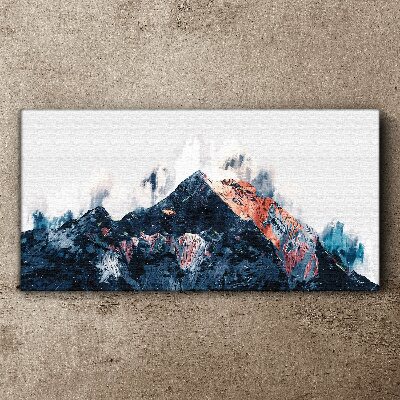Tablou canvas Panoramă montană în formă abstractă