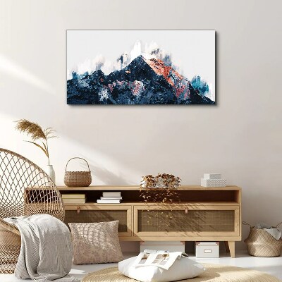 Tablou canvas Panoramă montană în formă abstractă