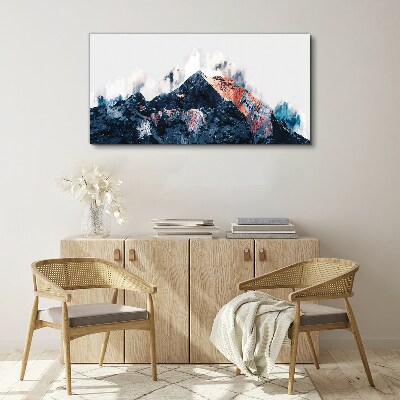 Tablou canvas Panoramă montană în formă abstractă