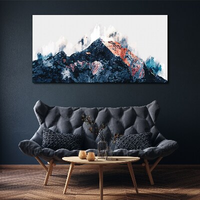 Tablou canvas Panoramă montană în formă abstractă