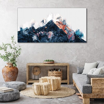 Tablou canvas Panoramă montană în formă abstractă