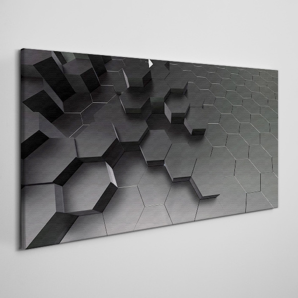 Tablou canvas Structuri geometrice în nuanțe de gri