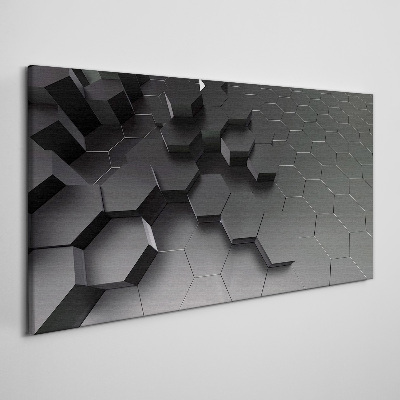 Tablou canvas Structuri geometrice în nuanțe de gri