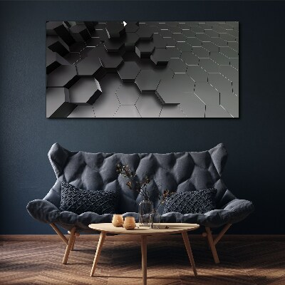 Tablou canvas Structuri geometrice în nuanțe de gri