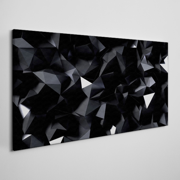 Tablou canvas Mozaic geometric negru