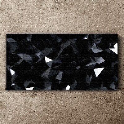 Tablou canvas Mozaic geometric negru