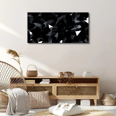 Tablou canvas Mozaic geometric negru
