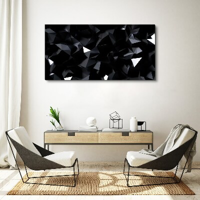 Tablou canvas Mozaic geometric negru