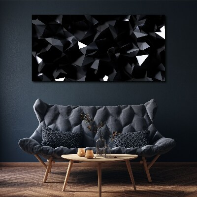 Tablou canvas Mozaic geometric negru