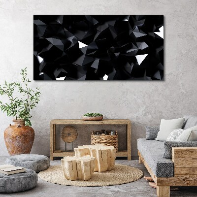 Tablou canvas Mozaic geometric negru