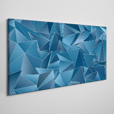 Tablou canvas Geometria solidelor albastre